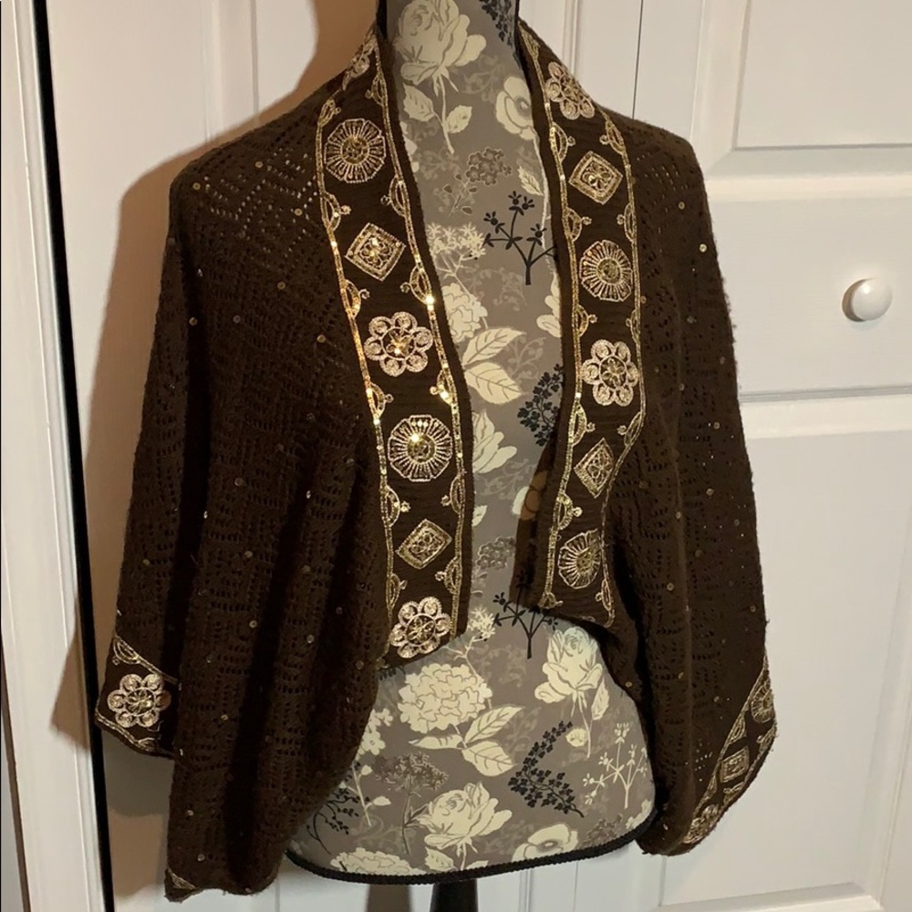 Miss Me boho sweater wrap M